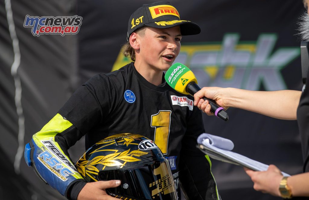 Cam Dunker - Champion d'Australie Supersport 300 2022 - Image RbMotoLens