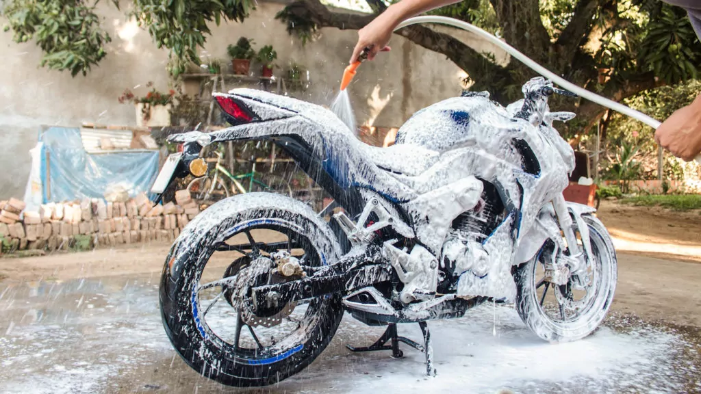 Lavage moto