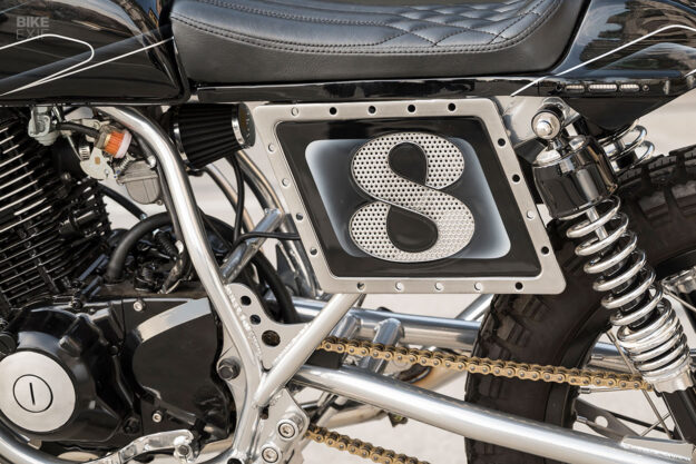 Traqueur de rue Yamaha SR150 par Hide Work Custom