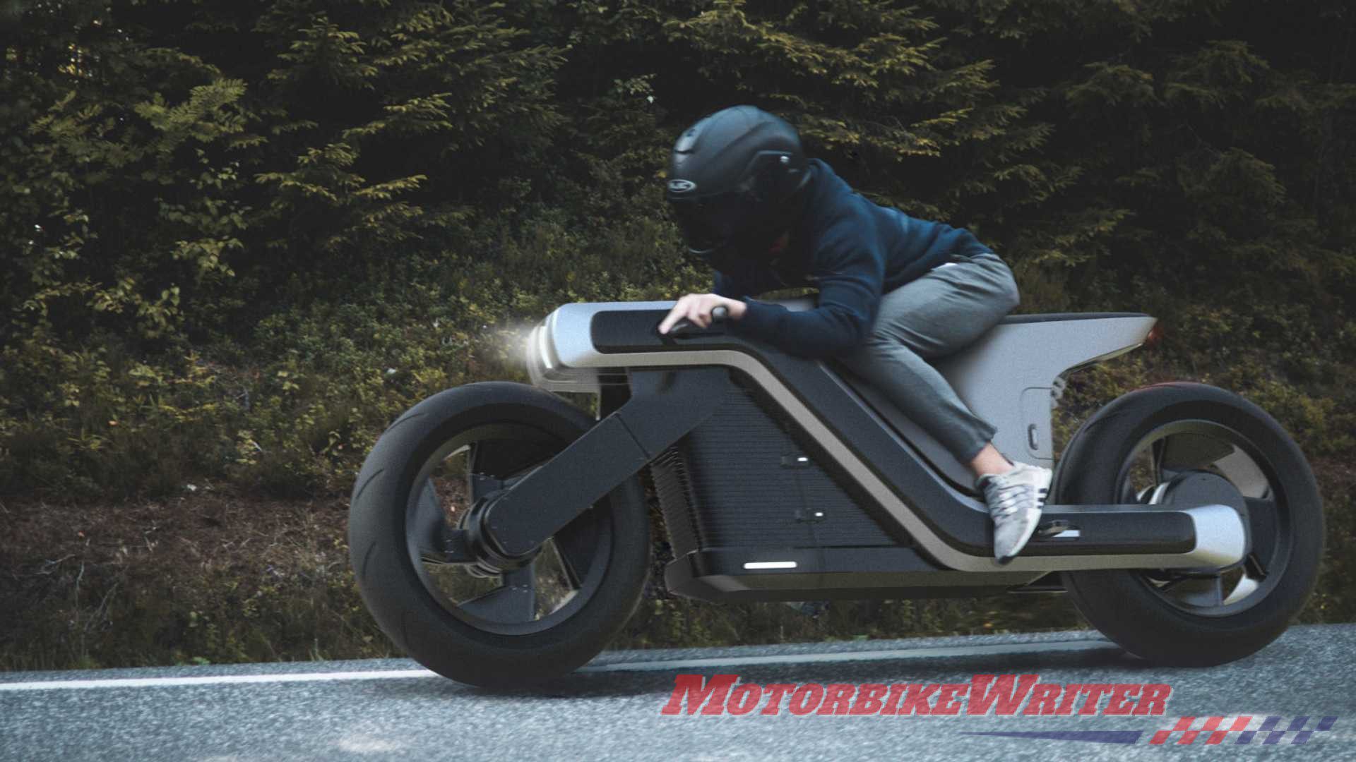 Dessin de concept de moto électrique Z