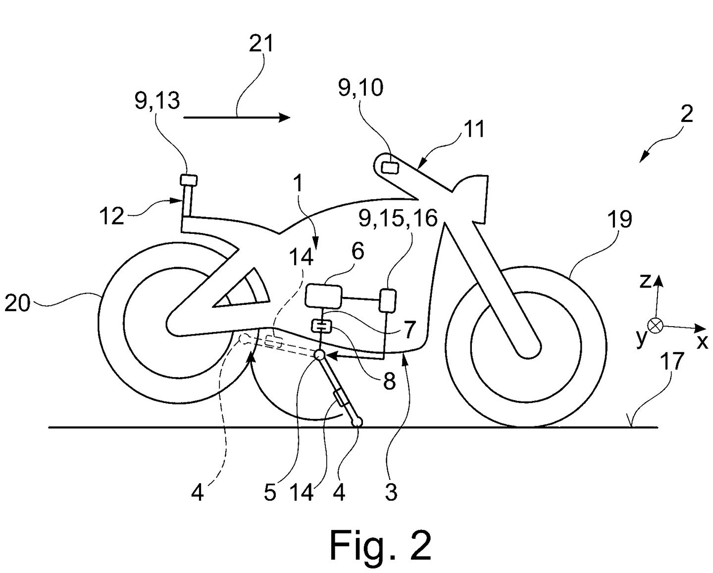 Lorsque le système détecte que le support touche le sol, il applique alors l'assistance. Il peut également être complètement désactivé.