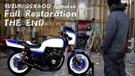 , Moto: Découvrez cette restauration complète d’une Suzuki GSX400 Impulse
