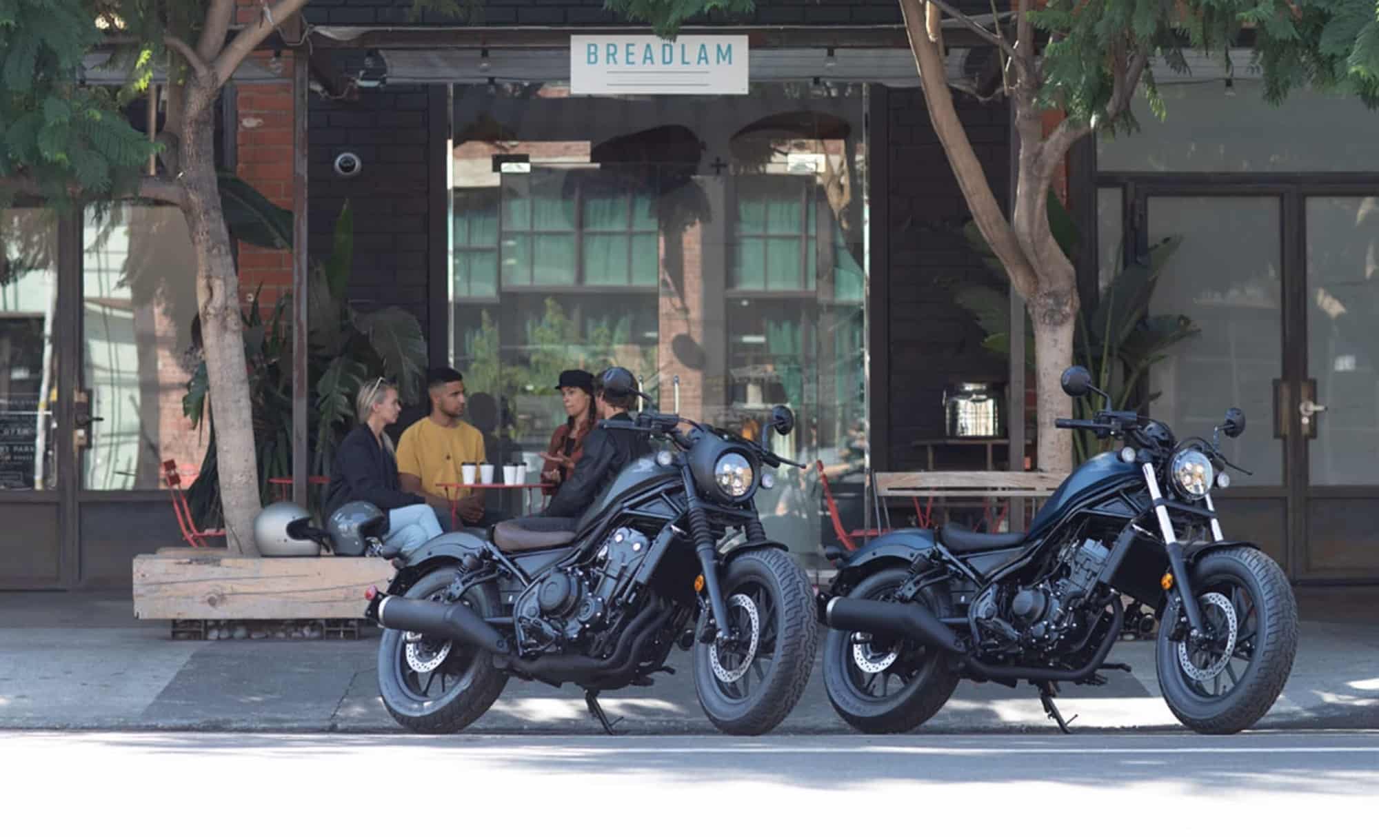 Une vue des offres de Honda à la communauté motocycliste. Médias provenant de Honda.