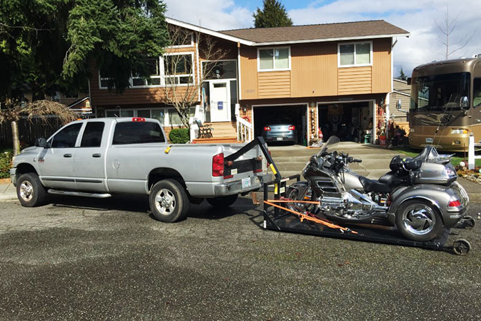 Système de chargement de motos PowerDeck AmeriDeck