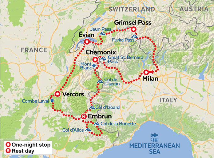 Adriatic Moto Tours Aventure dans les Alpes occidentales