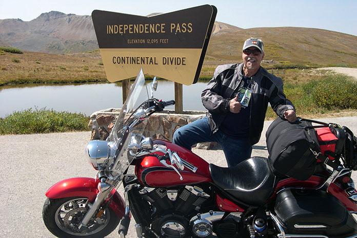 Promenade en moto de Denver à Moab Independence Pass Continental Divide