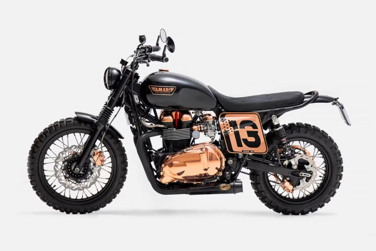 Scrambler de rue Triumph Bonneville par Tamarit Motorcycles