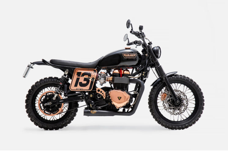 Scrambler de rue Triumph Bonneville par Tamarit Motorcycles