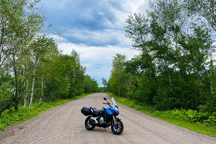 Balade préférée à Duluth, Minnesota, balade en moto, réserve naturelle de Hawk Ridge