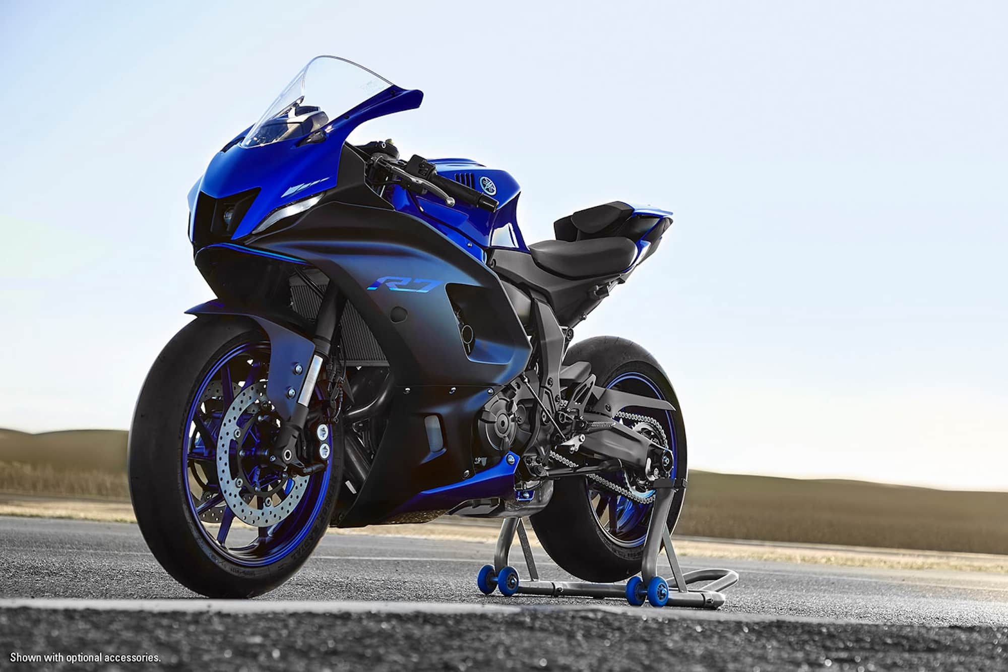 Une vue de l'YZF-R7 de Yamaha.