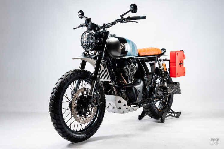 Royal Enfield 650 scrambler par STG Tracker