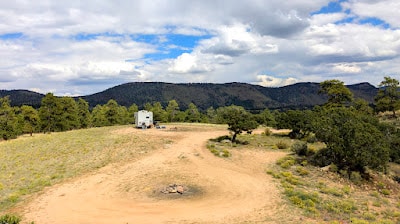 , Moto : Boondocking à nouveau dans la zone de loisirs de Four Mile