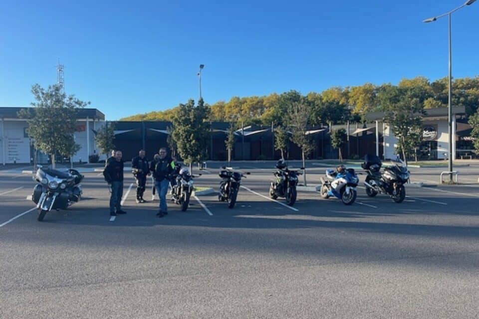 L'association a organisé sa première sortie moto.