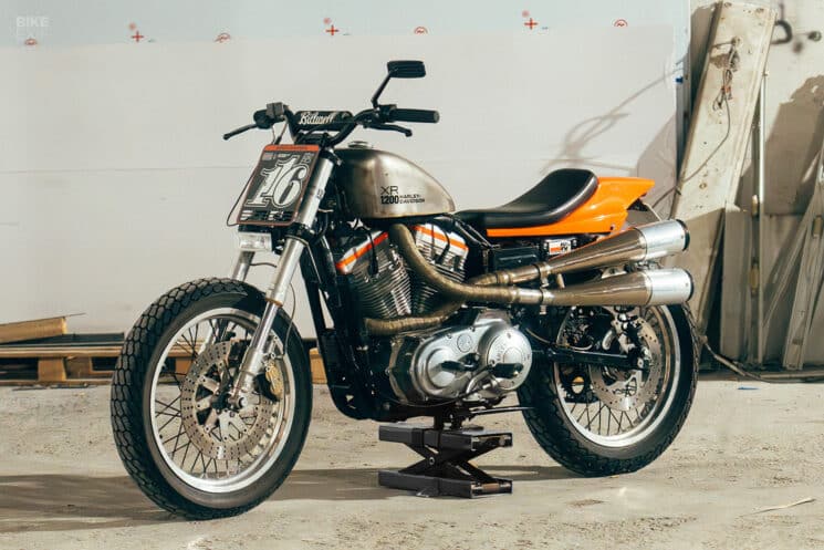 , Moto : XR1200: un tracker à plat Harley Sportster 1997 de la Riviera française