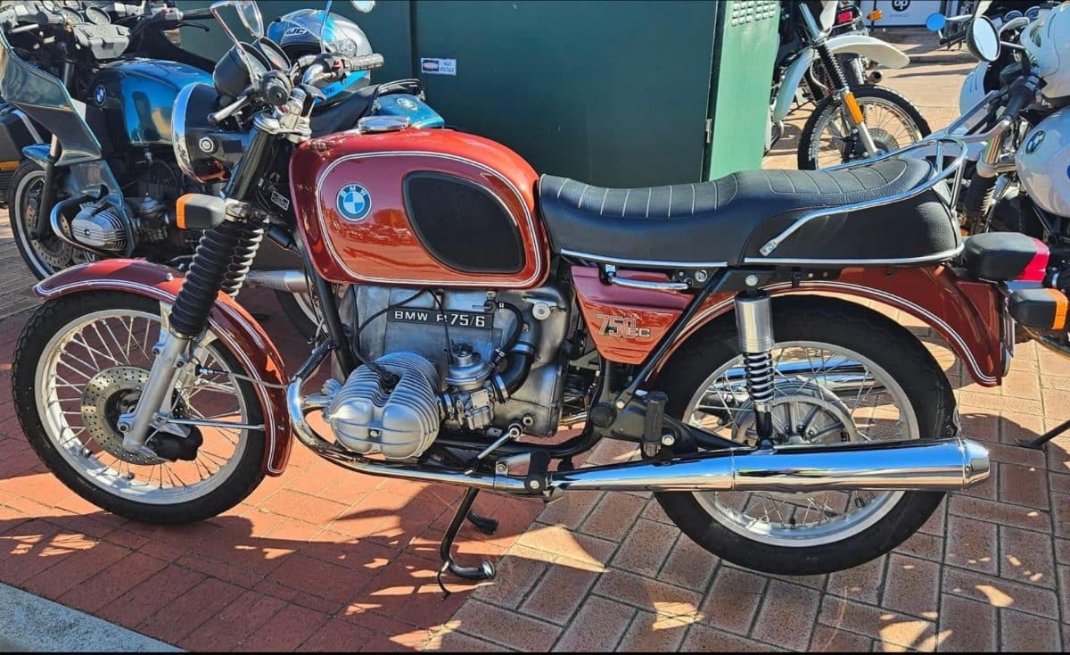 , Moto, 1975 BMW R75 / 6 – 11 500 $ • Les temps du hangar à vélo