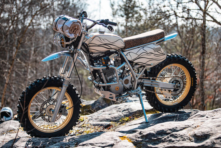 Suzuki DR350 Scrambler par Le Cent Vingt Cinq