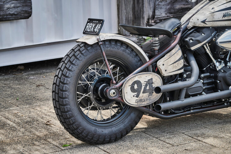 Harley-Davidson Softail Beach Racer par Gasoline Motor Co.