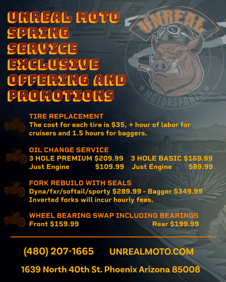 , Moto, Unreal Moto offre une maintenance Harley à Phoenix