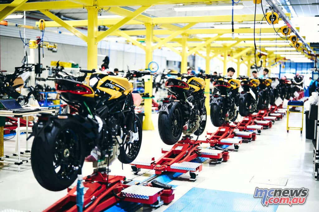 La ligne de production MV Agusta