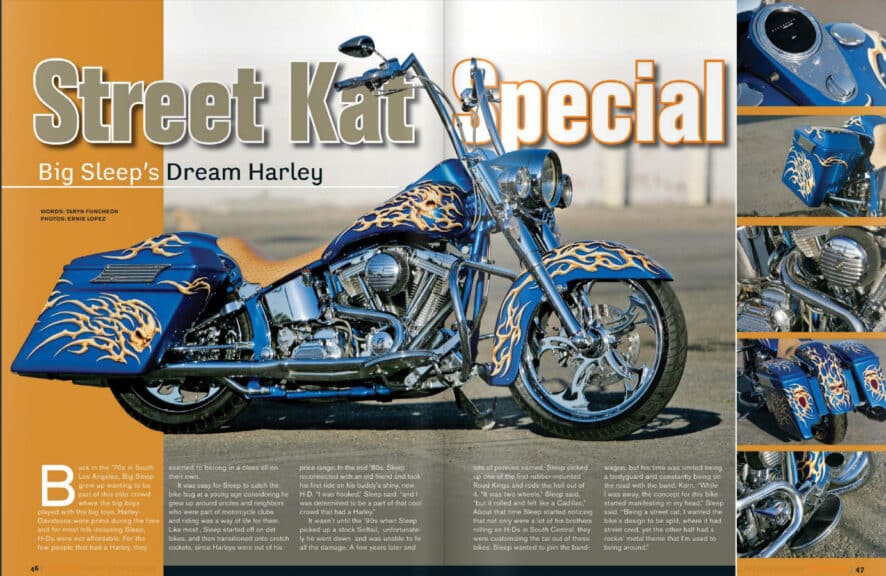 , Moto- Hot Bike Archvies novembre 2009 – Big Sleep’s Dream Harley-Davidson Softail