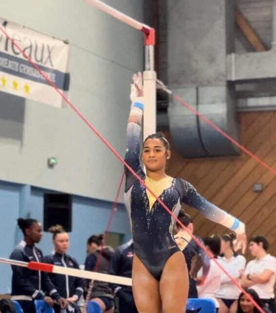 Marine Boyer aux barres asymétriques.