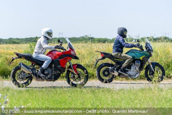 Essai comparatif Moto Guzzi Stelvio vs Ducati Multistrada V2