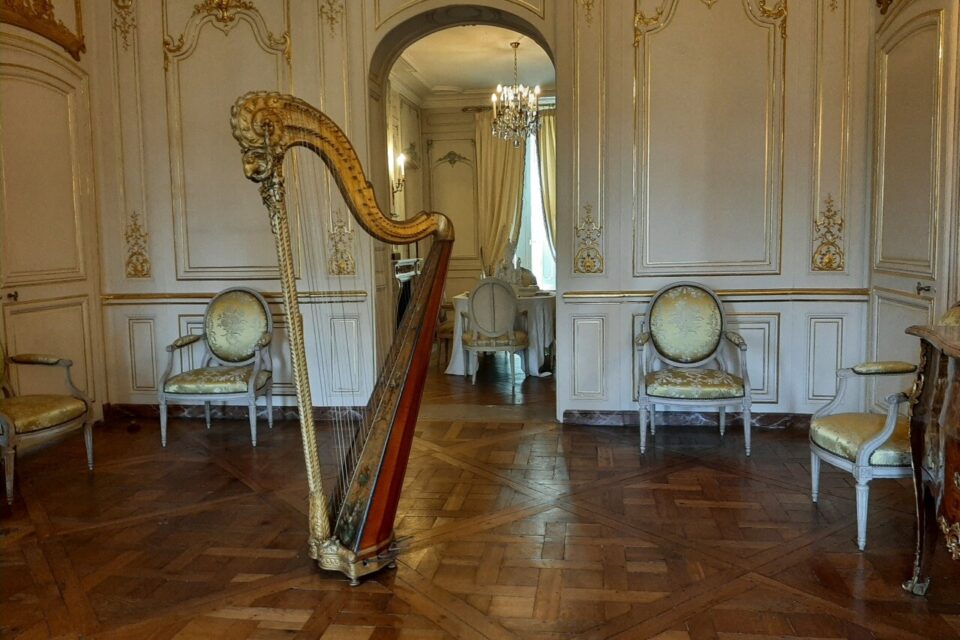 La harpe de Naderman, léguée à la Ville de Versailles par Vincent Couderc.